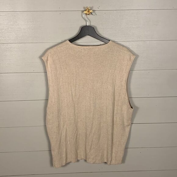 Ralph Lauren Chaps hand framed linen/cotton blend vest size XL - Picture 6 of 7